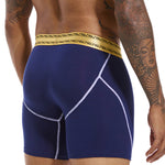 2 Pack Men's Pure Cotton Anti-Chafing Breathable Sports Boxer Briefs