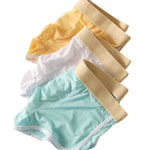 4 Pack Men's Ultra-Thin Breathable Solid Color Separated Pouch Smooth Trunks