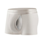 3 Pack Men's Breathable Comfort Double-Sided Access Soft Waffle Cotton Trunks