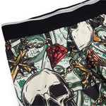 2 Pack Men's Printed High-Stretch Relaxed Fit Sport Activewear Tights