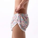 2 Pack Men's Trendy Printed Loose-Fit Moisture-Wicking Boxer Briefs