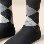 5 Pack Men's Simple Textured Crew Socks