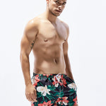 Men's Trendy Printed Sporty Cut Odor-Control Cooling Board Shorts