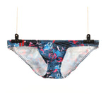 4 Pack Men's Low-Rise Printed U-Pouch Mesh for Breathability Briefs