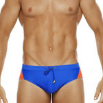 Men's Seamless Comfort Color-Blocked Quick-Dry Swim Briefs