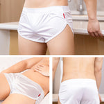 Men's Lounge Pants Comfortable Breathable Silky Sleep Shorts