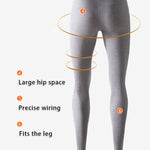 Men's Thermal Pants with Fleece Lining, Thickened Sports Base Layer Pants