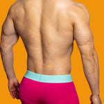 2 Pack Men's Mesh Transparent Open-Cut Cotton Mesh Trunks