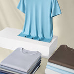 Men's Double-Faced Modal Crewneck Base Layer Casual Ultra-Soft Tagless T-Shirt