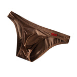 3 Pack Men's Ice Silk Satin Fabric Breathable & Luxury Briefs