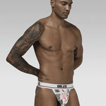 2 Pack Men's Sexy Bold Prints Cooling Lightweight Thong