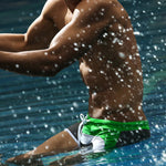 Men's Trendy Color-Block Beach Swim Shorts & Trunks