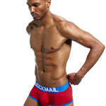 2 Pack Men's Breathable Cotton Skin-Friendly Sexy Low-Rise & Revealing Jockstraps