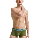 2 Pack Men's Supportive Pouch Breathable Comfort Quick-Dry Stretch Trunks