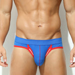 2 Pack Men's Breathable Side-Open Thin and Lightweight Supportive Fit Briefs