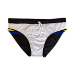 Men's 4-Way Stretch Perfect Fit Colorful Striped Swim Briefs
