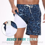 Men's Moisture-Wicking Cooling Airflow Fashion Vacation Board Shorts