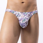 6 Pack Men's Bold Prints Stretch Fit Quick-Dry Sexy Thongs