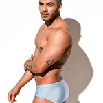 Men’s Shiny Solid Color Swim Briefs