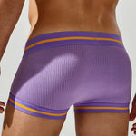 2 Pack Men's Spliced Color Trunks with Functional Fly