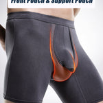 2 Pack Long Boxer Briefs with Separate Pouch