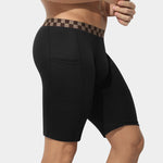 3 Pack Men's Anti-Chafing Extended Length High-Stretch Midway Briefs