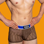 3 Pack Men's Lace Mesh Quick-Drying Breathable Solid Color Trunks