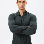 Men's Zip-Up Sports Long Sleeve Shirt