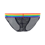 2 Pack Men's Rainbow Mesh Lightweight Breathable Bikinis