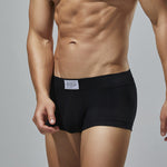 2 Pack Men's Low-Rise Solid Breathable Cotton Trunks