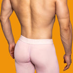 2 Pack Men's Trendy Breathable Ice Silk Boxer Briefs