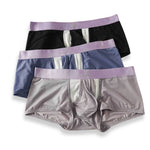 3 Pack Men's Supportive Pouch Lightweight Antibacterial Cooling Trunks