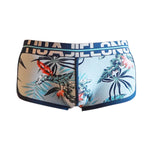 3 Pack Men's Breathable Cotton Mid-Rise with Stylish Print Skin-Friendly Trunks