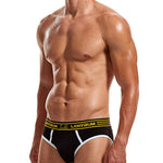 Men’s Spliced Color Pouch Briefs