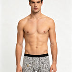 4 Pack Men's 3D Pouch 10A Antibacterial Camellia Scent Breathable Briefs & Trunks
