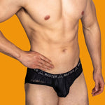 2 Pack Men's Low-Rise Sexy Lace U-Pouch Briefs