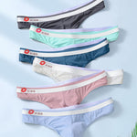 3 Pack Men's Ice Silk Sexy U-Shaped Pouch Kiss Thong