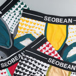 2 Pack Men's Low Rise Sexy Heart U-Shaped Pouch Boxer Briefs
