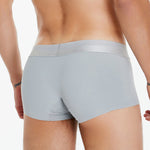 3 Pack Men's  Ice Silk Solid Color Breathable Antibacterial Trunks