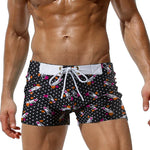 Men's Bold Prints Quick-Dry Fabric Seamless Comfort Swim Shorts & Trunks