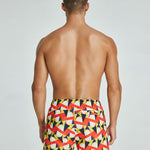 Men's Vibrant Graphic Odor-Control Comfy Waistband Casual Board Shorts
