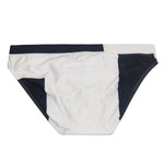 Men's Spliced Color Swim Briefs with Sponge Mats