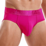 Men's Solid Color Mesh Breathable Sports Fitness Briefs