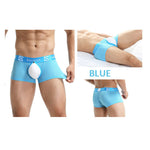 2 Pack Men's Detachable Boxer Briefs with Snap Closure and Contour Pouch