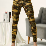 Men's Camouflage Cotton Long Johns with Side Stripes