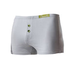 2 Pack Men's Premium Cotton Lightweight & Airy Button Fly Comfy Waistband Trunks