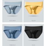 2 Pack Men's Ultra-Soft Fabric Stretch Fit Supportive Pouch Breathable Briefs