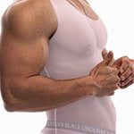 Men's High Stretch Solid-colored Ice Silk Vest & Briefs