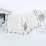 Men’s Letter Trim Applique Cotton Trunks