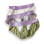 3 Pack Men's Ice Silk Breathable Mesh Low-Rise Classic Briefs